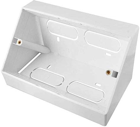 45 degree surface mount angle electrical box|Auline 45 Degree Angled Pattress Surface Mounted Back Box in .